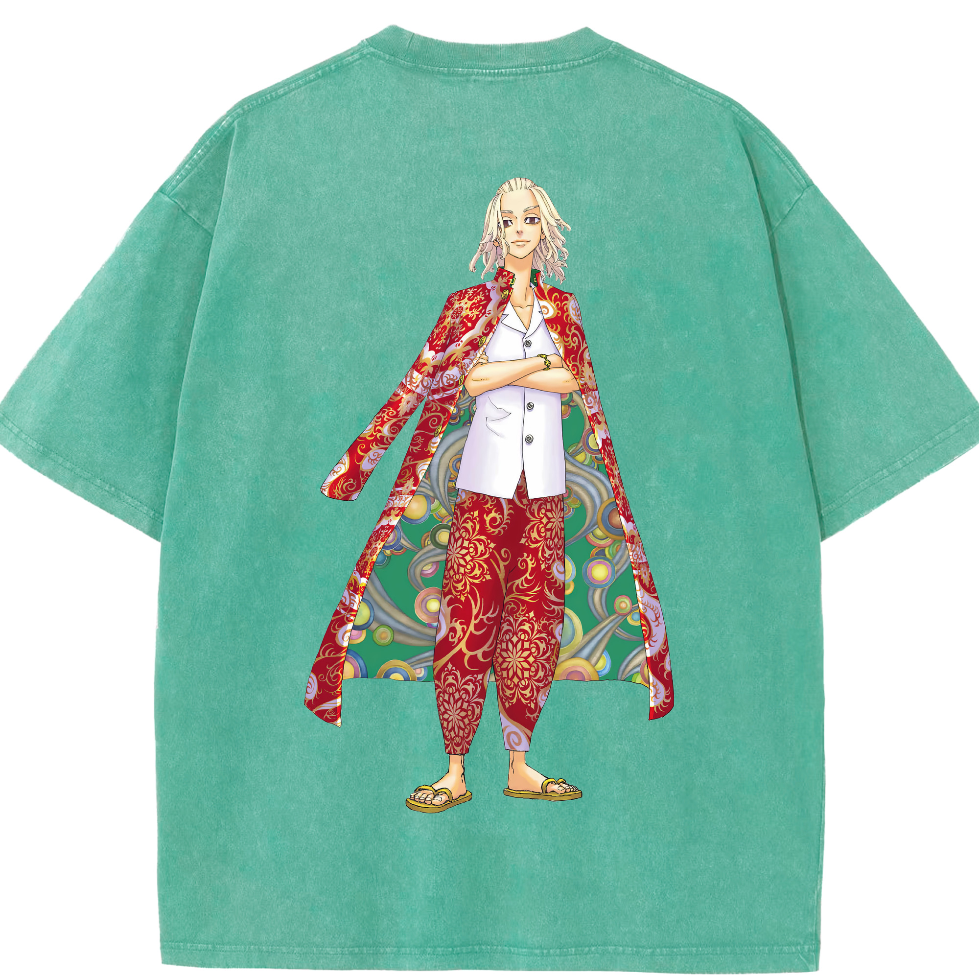 （画像用） 東京リベンジャーズ Tokyo Revengers 綿100% ヴィンテージ風 半袖Tシャツ（背面プリント）